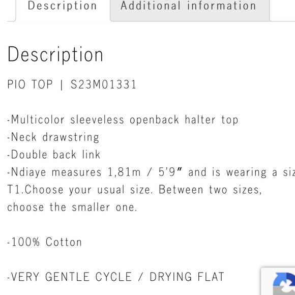 SUNCOO PARIS CROCHET HALTER - Picture 14 of 14